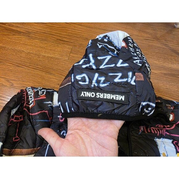 Jean-Michel Basquiat x Members only Alchemy Puffy Jacket Mens Sz XXL Hooded Coat - Picture 10 of 16